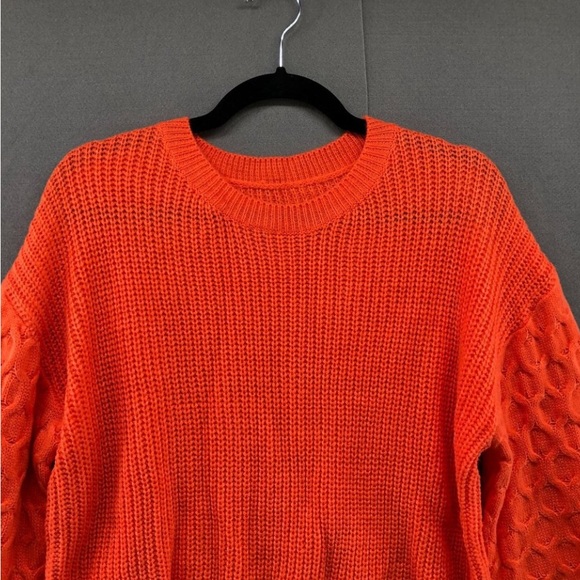 🍊Citrus long sleeve sweater! Sz L/XL - Picture 3 of 9